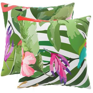 vidaXL Cushion Cover 2 pcs HEERLEN Multicolour 30 x 30 cm Polyester