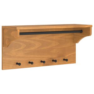 vidaXL Wall-mounted Coat Rack SANDNES 87x30x42 cm Solid Wood Pine