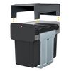 Hailo Built-in Waste Bucket EcoLine 3x10L Black