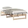 vidaXL Bed Frame Brown 75 x 190 cm Solid Pine Wood