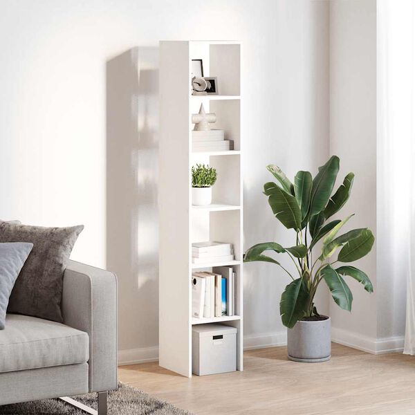 vidaXL Bookcases 2 pcs Stackable White 30x30x80 cm Engineered Wood
