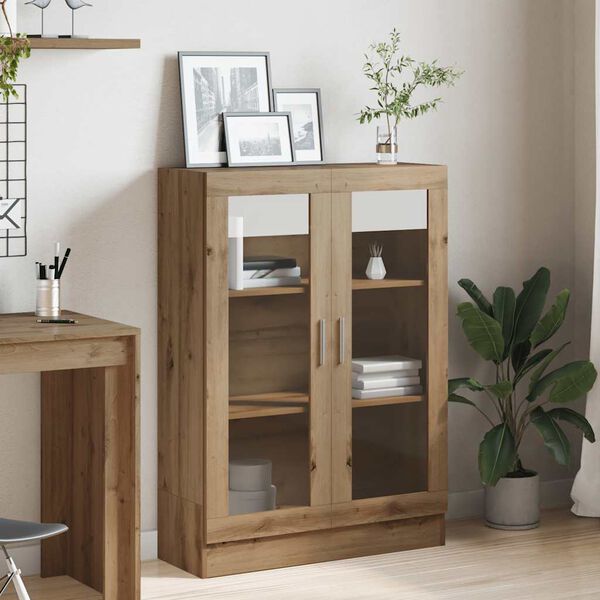 vidaXL Book Cabinet Artisan Oak 82.5x30.5x115 cm Engineered Wood