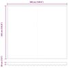 vidaXL Awning Replacement Fabric Light Grey 380 x 345 cm Polyester
