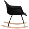 vidaXL Rocking Chair Black PP