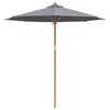 vidaXL Garden Parasol Dark grey 240 x 240 x 260 cm Bamboo