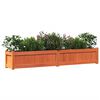 vidaXL Garden Planter Wax Brown 180x31x31 cm Solid Wood Pine