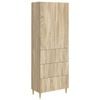 vidaXL Cabinet Set 2 pcs Sonoma Oak Engineered Wood