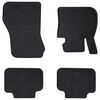vidaXL Car Mat 4 pcs Black suitable for BMW 1er 2017- Rubber