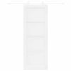 vidaXL Sliding Door White 78 x 211 cm Solid Pine Wood
