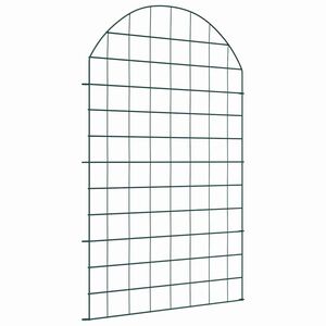 vidaXL Pond Fence Set 8 pcs Green 50 x 80 cm Steel