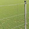 vidaXL Field Fence Silver 25 x 1.5 m Galvanised steel