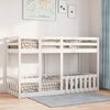 vidaXL Bunk Bed White 75x190 cm Solid Wood Pine