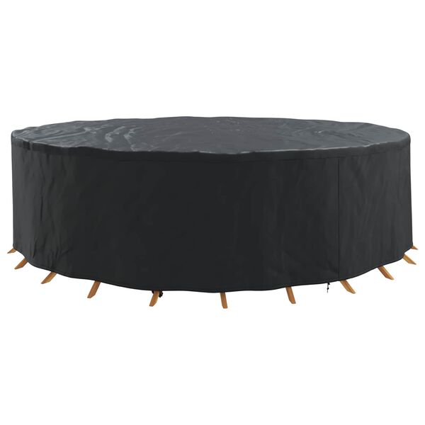 vidaXL Outdoor Furniture Cover Black 320 x 320 x 71 cm 600D fabric