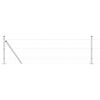vidaXL Outdoor Euro Fence with Concrete Base 10 x 0.6 m Silver Mesh