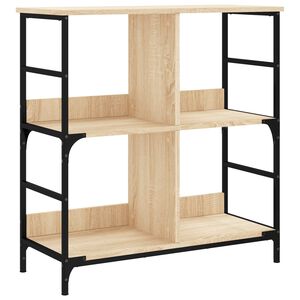 vidaXL Bookshelf Sonoma Oak 78.5x33x82 cm Engineered Wood
