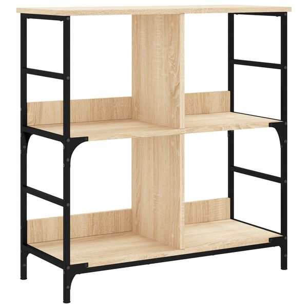 vidaXL Bookshelf Sonoma Oak 78.5x33x82 cm Engineered Wood