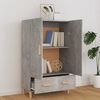 vidaXL Highboard Concrete Grey 70x31x115 cm Engineered Wood