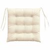 vidaXL Seat Cushions 4 pcs Cream 40 x 40 x 6 cm Corduroy Fabric