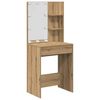vidaXL Dressing Table Set with LED Artisan Oak Engineered Wood