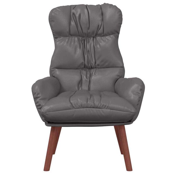 vidaXL Armchair Grey 69 x 74 x 93 cm Artificial Leather