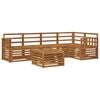 vidaXL Sofa Sets 6 pcs Natural Solid Acacia Wood