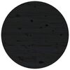 vidaXL Coffee Table Black &Oslash; 55x45 cm Solid Wood Pine