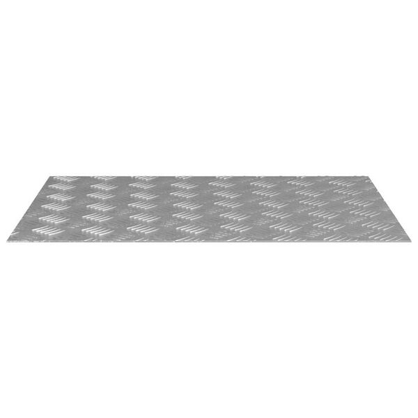 vidaXL Stair Tread Rectangular 4 pcs Silver 70 x 50 cm Aluminium