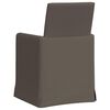 vidaXL Dining Chairs 2 pcs Light grey 57 x 67 x 95 cm Linen