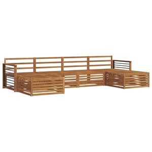 vidaXL Sofa Sets 6 pcs Natural Solid Acacia Wood