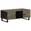 vidaXL Coffee Table Black 100x54x40 cm Solid Wood Mango