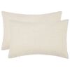 vidaXL Cushion Cover 2 pcs HEERLEN Cream 30 x 50 cm Boucl&eacute;