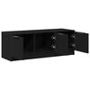 vidaXL TV Cabinet Black Oak 102 x 35 x 36.5 cm Engineered Wood