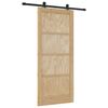 vidaXL Sliding Door ORKDAL Natural 86 x 198.5 cm Solid Pine Wood