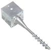 vidaXL Ground Spikes 6 pcs Silver 14x14x58 cm Galvanised Steel