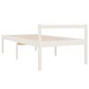 vidaXL Senior Bed without Mattress White 90x190cm Single