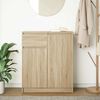 vidaXL Sideboard with Drawer Sonoma Oak 71x35x84 cm Engineered Wood