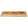 vidaXL Table Top 80x50x2.5 cm Rectangular Solid Wood Rough Mango