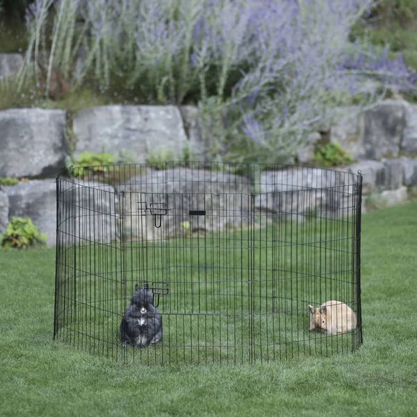 Kerbl Outdoor Pet Enclosure with Door Silver
