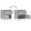 vidaXL Bedside Cabinets 2 pcs Grey Sonoma 40x35x50 cm Engineered Wood