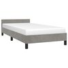 vidaXL Bed Frame without Mattress Light Grey 90x190cm Single Velvet