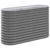 vidaXL Garden Raised Bed Galvanised Steel 114x40x68 cm Anthracite