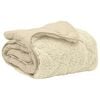 vidaXL Winter Duvet Cream 140 x 220 cm Microfiber and Teddy fleece