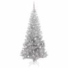 vidaXL Christmas Tree with 300 LEDs with Stand Silver 210 cm PET