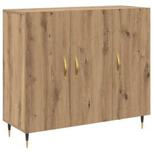 vidaXL Sideboard Artisan Oak 90 x 34 x 80 cm Engineered Wood