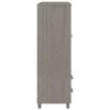vidaXL Wardrobe HAMAR Light Grey 99x45x137 cm Solid Wood Pine