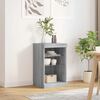 vidaXL Sideboard with LED Lights Grey Sonoma 41x37x67 cm