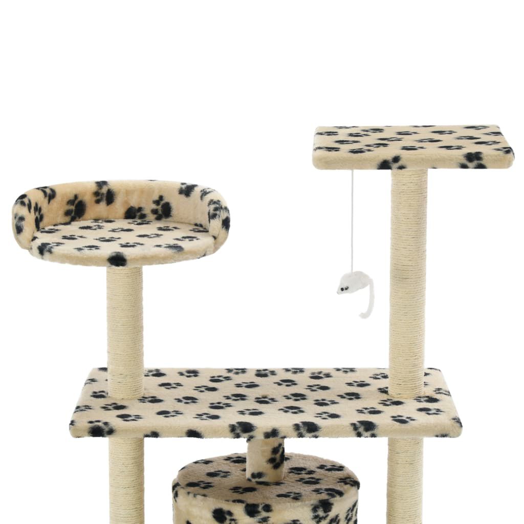 Leopard print cat scratching post top