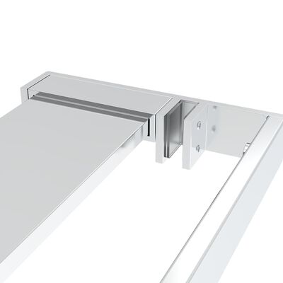 vidaXL Shower Shelf for Walk-in Shower Wall Chrome 80 cm Aluminium