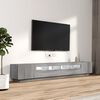 vidaXL 3 Piece TV Cabinet Set with LED Lights Grey Sonoma Engineered Wood