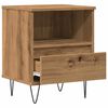 vidaXL Bedside Cabinet Artisan Oak 40x35x50 cm Engineered Wood
